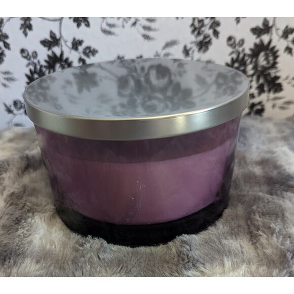 NWT Ashland Spring Lavender Mint Large Glass 3 Wick Soy Wax Blend Candle 14.5 oz - Picture 3 of 6